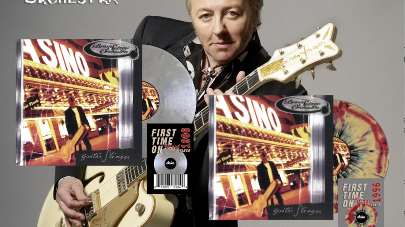 【USオリジナル盤】Brian Setzer Orchestra The Brian Setzer Orchestra's 'Guitar Slinger' album back on vinyl