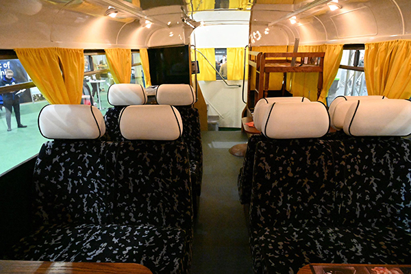 Original 1972 double-decker tour bus of Paul McCartney and Wings rides ...
