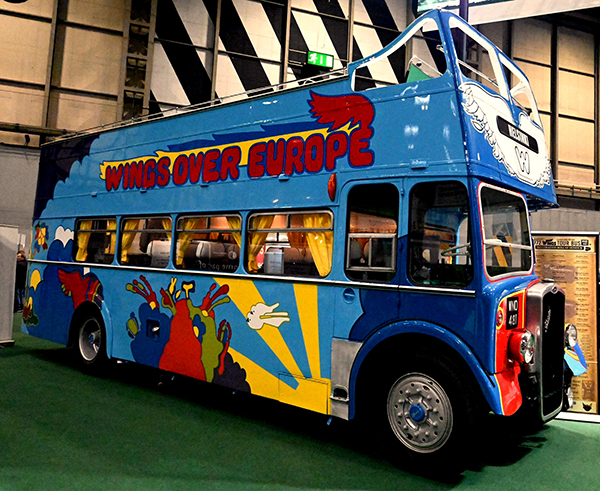 Original 1972 double-decker tour bus of Paul McCartney and Wings rides ...